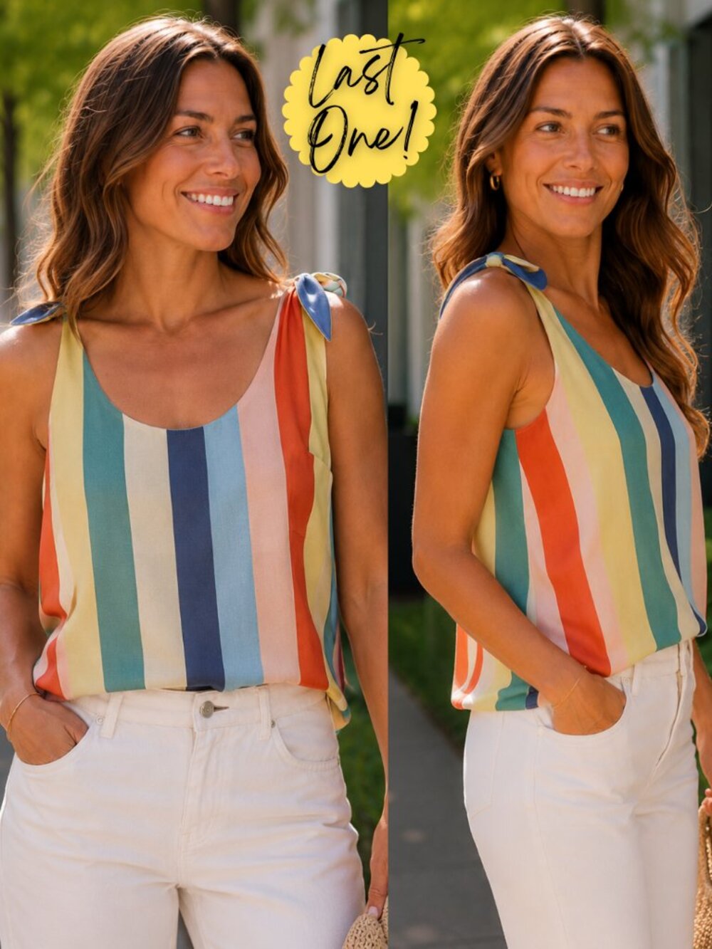 Palmer Striped Pattern Tank